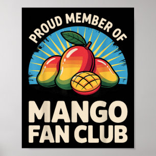Mango Costume For Men Women Kids Fruit Mango Lover Poster