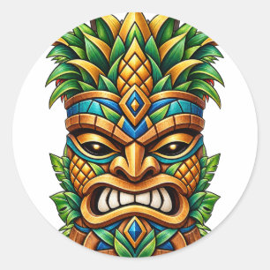 Mango Crown Tiki Sticker