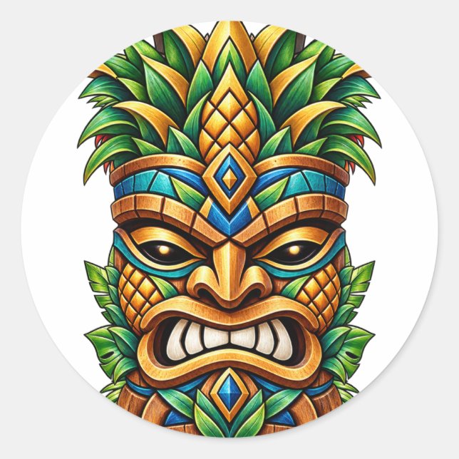 Mango Crown Tiki Sticker (Front)