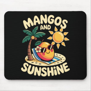 Mango Design For Men Women Vegan Mango Lover Mango Mouse Pad