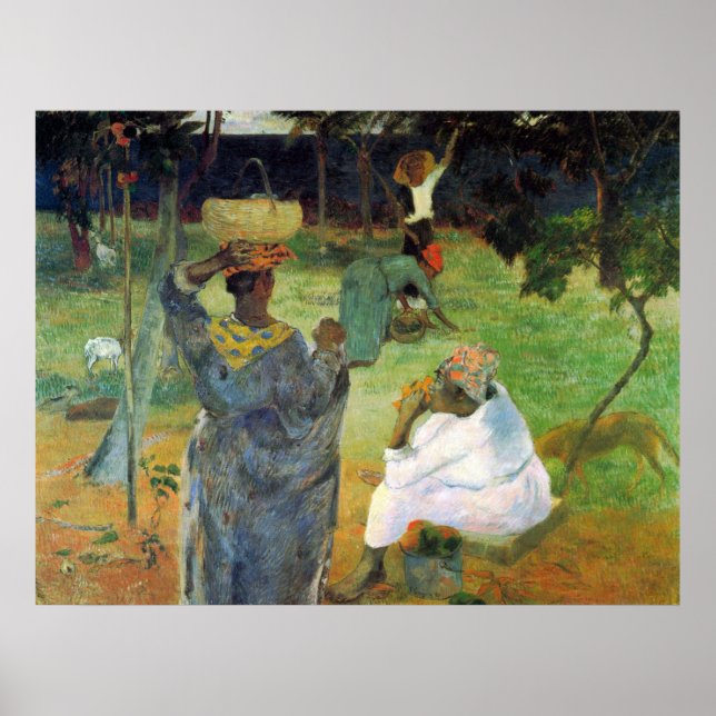 Mango Fruit by Eugène Henri Paul Gauguin Poster (Front)