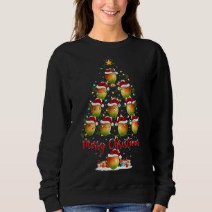 Mango Fruit Lover Xmas Matching Santa Mango Christ Sweatshirt