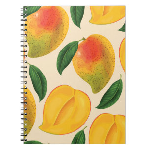 Mango Fruit Seamless Pattern Notebook