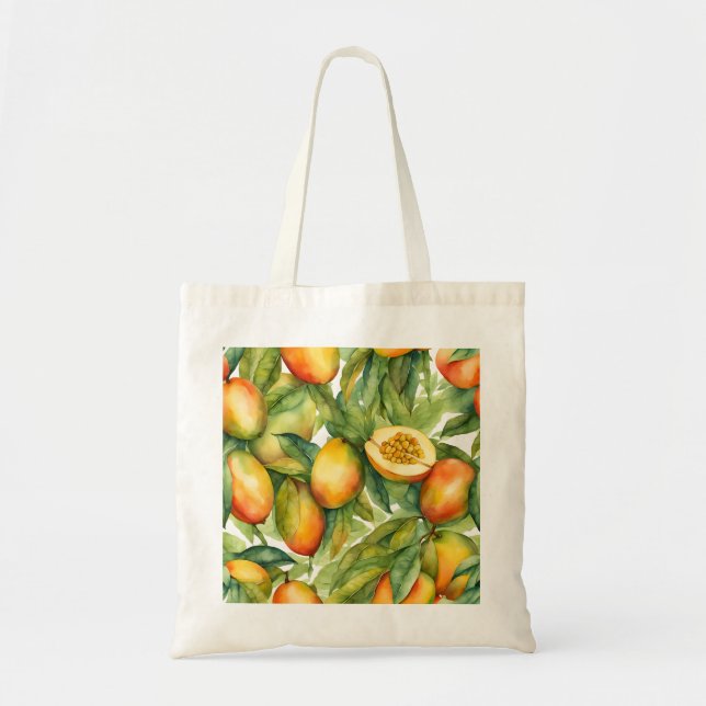 Mango Fruits and Leaves  Tote Bag (Front)