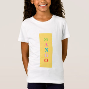 "Mango" Fun Graphic T-Shirt – Bold Yellow