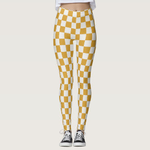 Mango Mojito Chequerboard Leggings - Bold & Bright