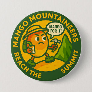 Mango Mountaineers Reach The Summit 7.5 Cm Round Badge