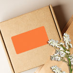 Mango Orange Solid Colour | Classic | Elegant Label<br><div class="desc">Mango Orange Solid Colour | Classic | Elegant | Trendy | Stylish | Gift</div>