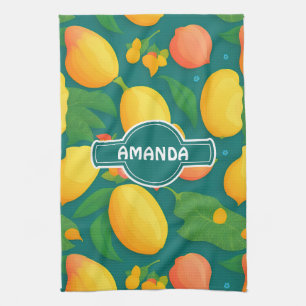 Mango Rainbow Colorful Personalized Pattern Tea Towel