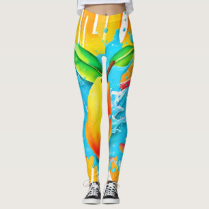 Mango Splash Delight Leggings