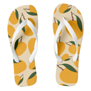 Mango Summer Fruit Pattern Jandals