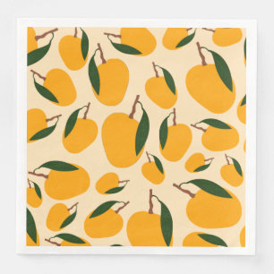 Mango Summer Fruit Pattern Napkin