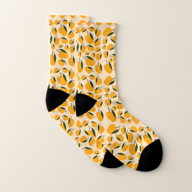 Mango Summer Fruit Pattern Socks (Pair)