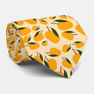 Mango Summer Fruit Pattern Tie