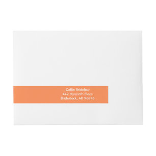 Mango Tango Cute Monochrome Wraparound Address Label