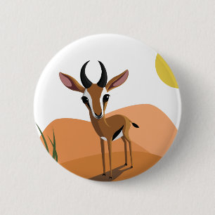 Mango the Gazelle 6 Cm Round Badge