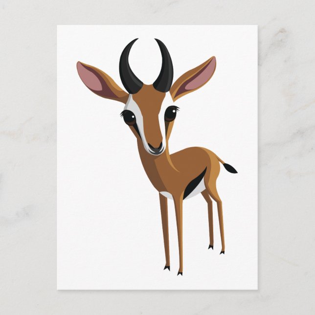 Mango the Gazelle Postcard (Front)