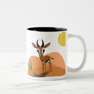 Mango the Gazelle Two-Tone Coffee Mug