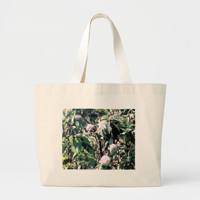 Mango Tree Large Tote Bag (Front)