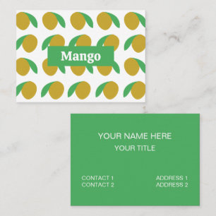 Mango Tropical Fruit  Business Card