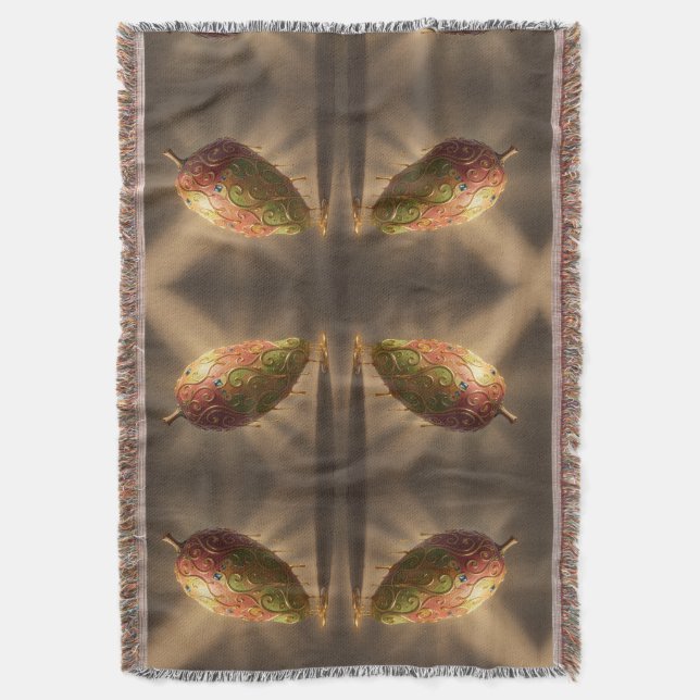 Mango – Tropical Fruit Full of Flavor´6 Throw Blanket (Front Vertical)