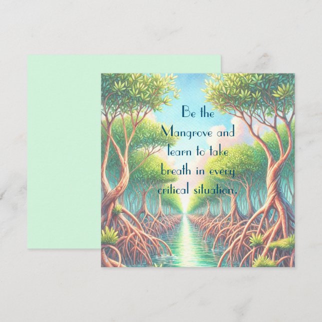 Mangrove & Quote Card (Front/Back)