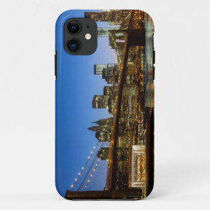 Manhattan and Brooklyn Bridge at dusk Case-Mate iPhone Case