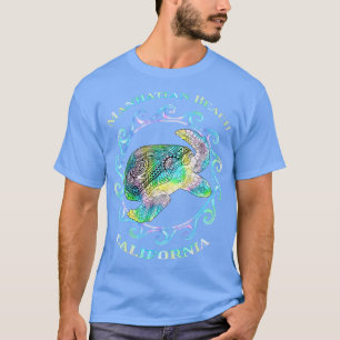 Manhattan Beach California Vacation Colourful Trib T-Shirt