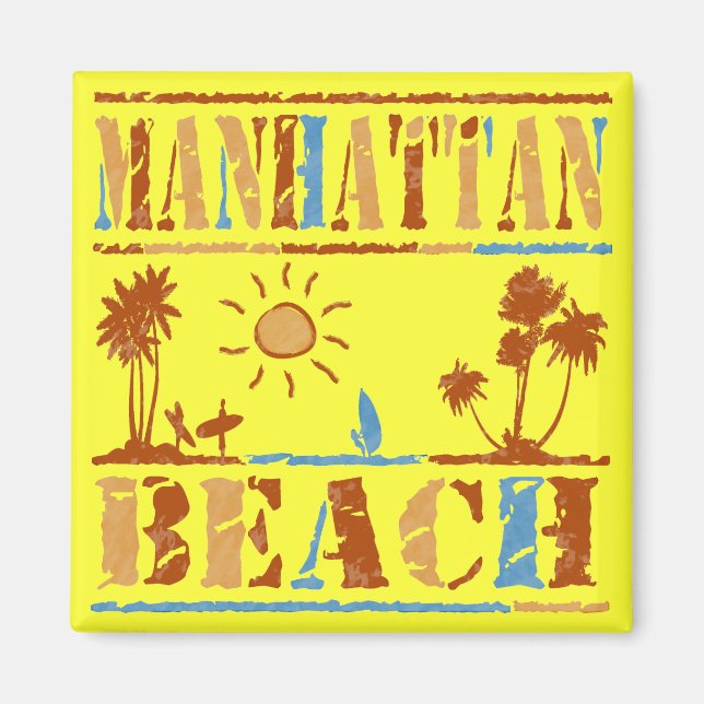Manhattan Beach Magnet (Front)