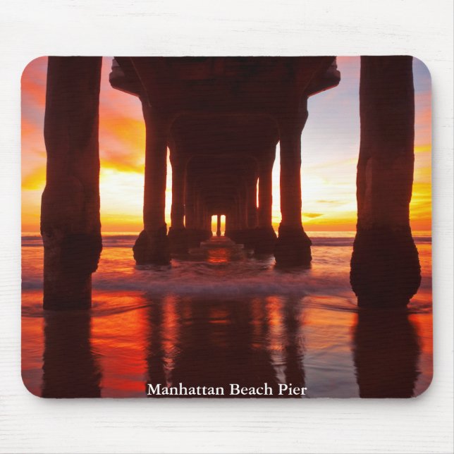 Manhattan Beach Pier Mouse Pad (Front)