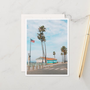 Manhattan Beach Pier Photo Los Angeles Coastal Postcard