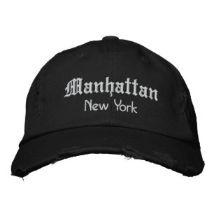 manhattan bold embroidered hat