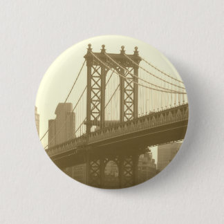 Manhattan Bridge 6 Cm Round Badge