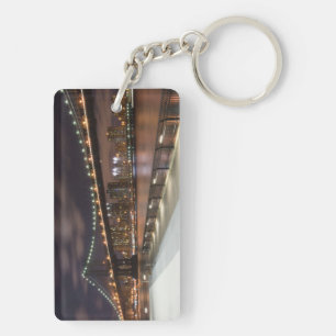Manhattan Bridge and NYC Skyline Key Ring