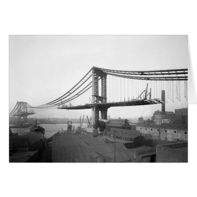 Manhattan Bridge Construction, 1909 (Front Horizontal)