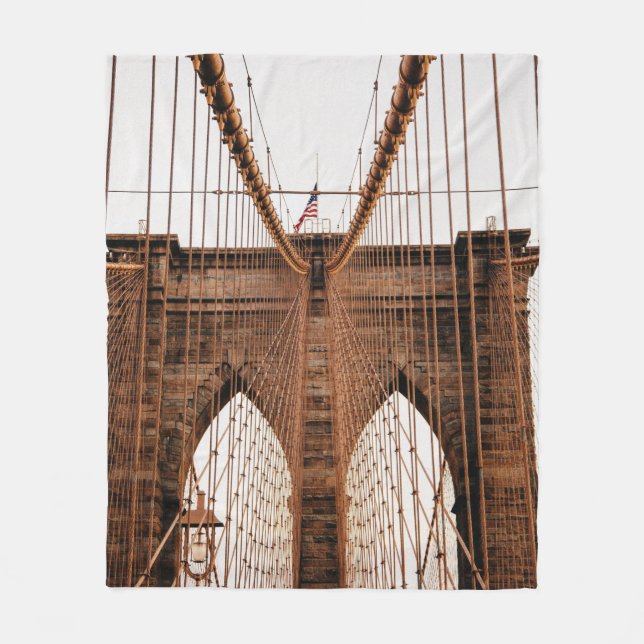 MANHATTAN BRIDGE NEW YORK FLEECE BLANKET (Front)