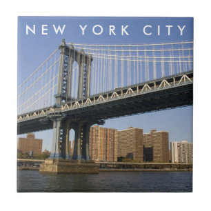 Manhattan Bridge the East River New York City Tile