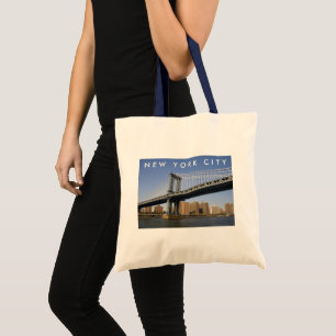 Manhattan Bridge the East River New York City Tote Bag