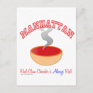 Manhattan Chowder War Postcard