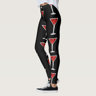 Manhattan Cocktail Bartender Alcohol Liquor Lovers Leggings