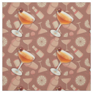 Manhattan Cocktail Fabric