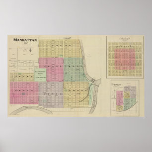 Manhattan, Coronado, Towanda, Kansas Poster