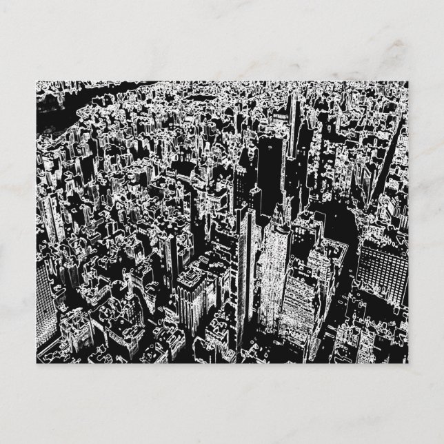 Manhattan designed postcard (Front)