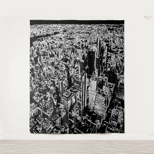 Manhattan designed tapestry (Front)