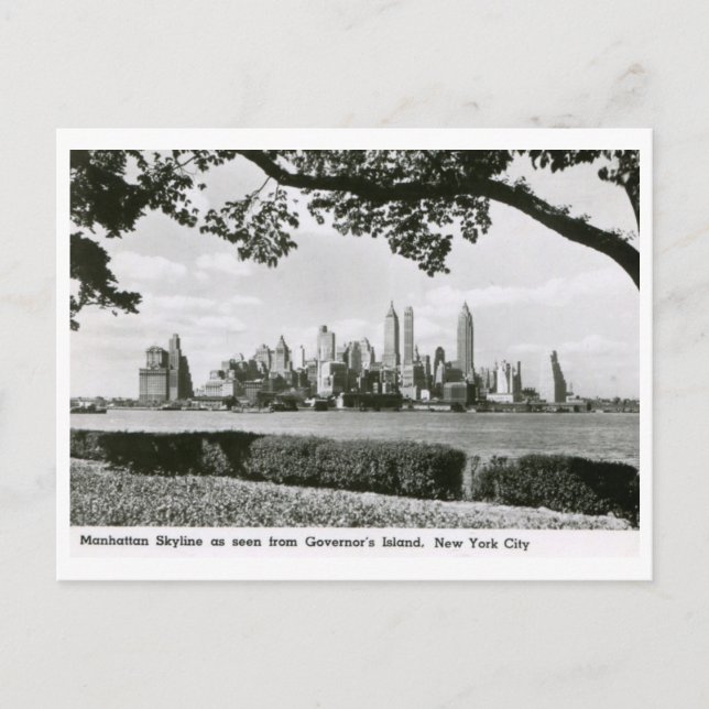 Manhattan from Governor's Island, New York City Vi Postcard (Front)