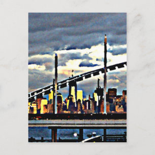 Manhattan from Staten Island CricketDiane Stuff Postcard