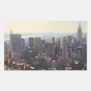 Manhattan from the Rockefeller Building 2012 Rectangular Sticker