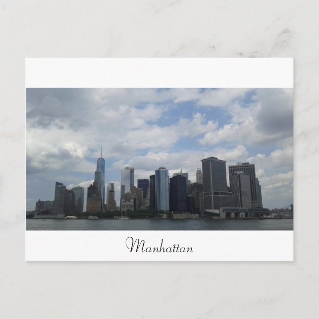 Manhattan from the Staten Island Ferry Postcard (Front)