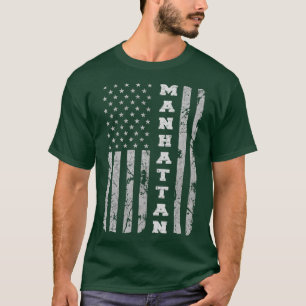 Manhattan Kansas American flag  T-Shirt