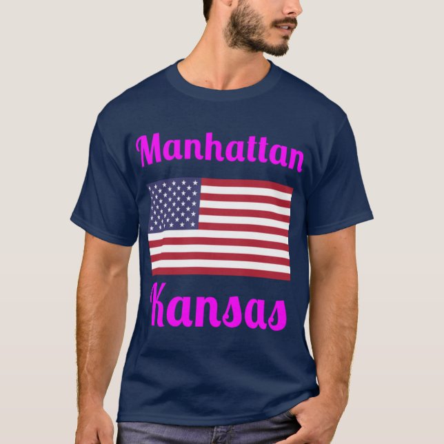 Manhattan Kansas Stylish Prints4 T-Shirt (Front)